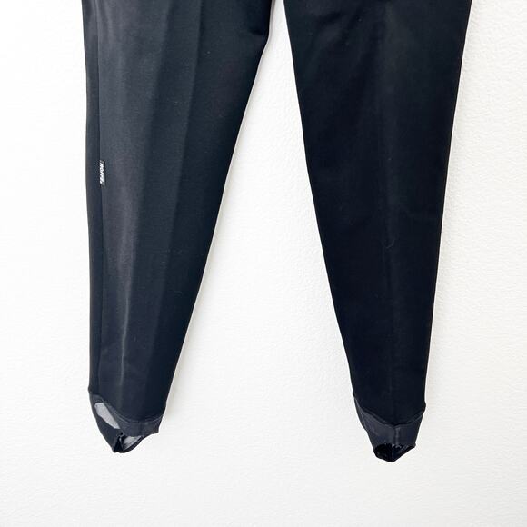 [Roffe] Vintage Black Tapered Jett Stirrup Ski Snow Pants Nylon Stretch Sz 4L - Picture 3 of 11